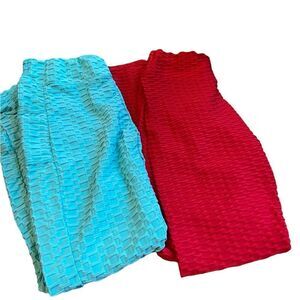 New Mix size L/XL ribbed leggings 2 pairs excellent  condition see pics